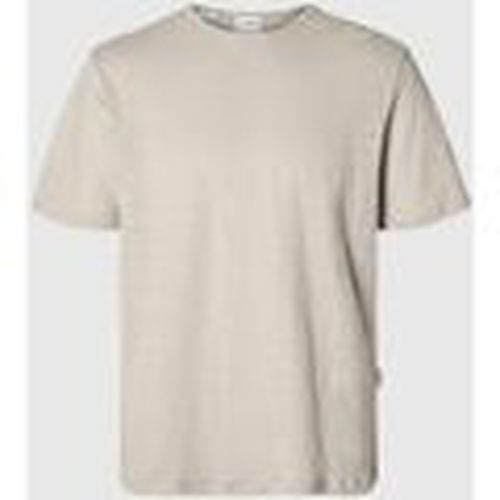 Tops y Camisetas 16089504 BETH LINEN SS-OATMEL para hombre - Selected - Modalova