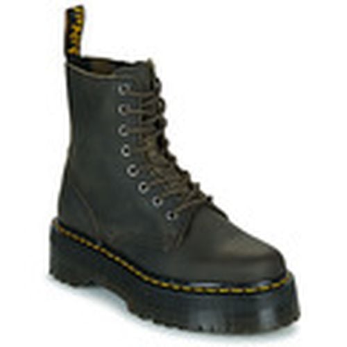 Botines Jadon Charcoal Grey Burnished Waxy Pull Up para mujer - Dr. Martens - Modalova