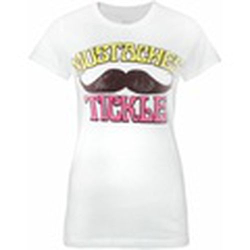 Camiseta manga larga Moustaches Tickle para mujer - Goodie Two Sleeves - Modalova