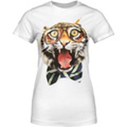 Camiseta manga larga Braingal Tiger para mujer - Goodie Two Sleeves - Modalova
