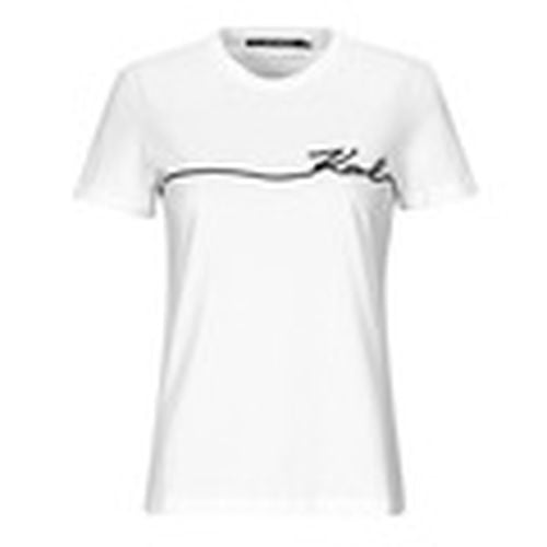 Camiseta SEASONAL LOGO T-SHIRT para mujer - Karl Lagerfeld - Modalova