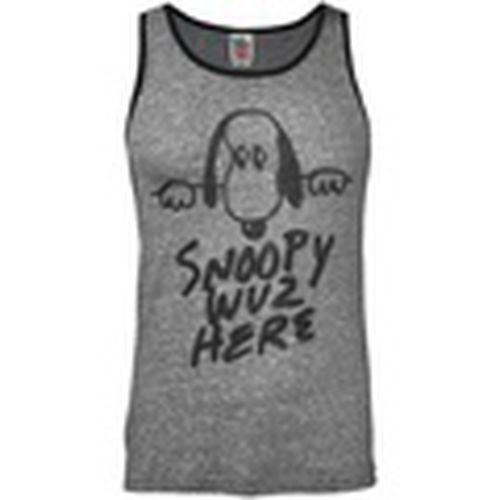 Camiseta tirantes Snoopy Wuz Here para hombre - Junk Food - Modalova