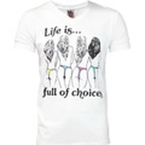 Camiseta manga larga Life Is Full Of Choices para hombre - Junk Food - Modalova