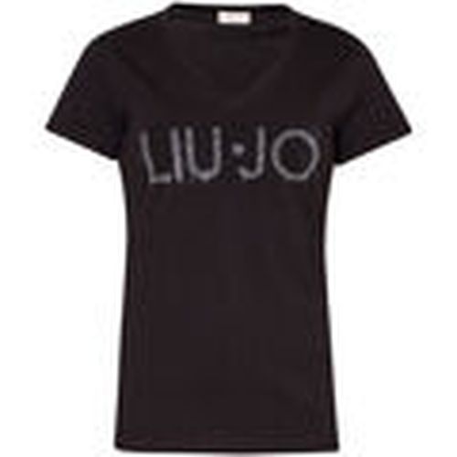 Camiseta Camiseta con logotipo y strass para mujer - Liu Jo - Modalova