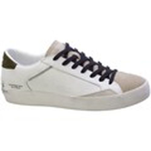 Zapatillas Sneakers Uomo Bianco Low Top Distressed 13104pp4 para hombre - Crime London - Modalova