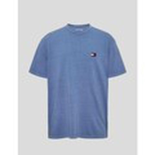 Camiseta CAMISETA WASHED BADGE TEE C6C BLUE para hombre - Tommy Jeans - Modalova