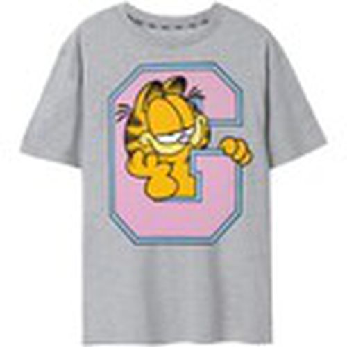 Camiseta manga larga Collegiate para hombre - Garfield - Modalova