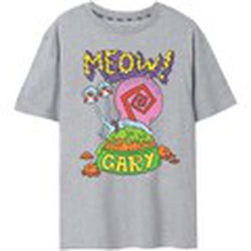 Camiseta manga larga Meow para hombre - Spongebob Squarepants - Modalova