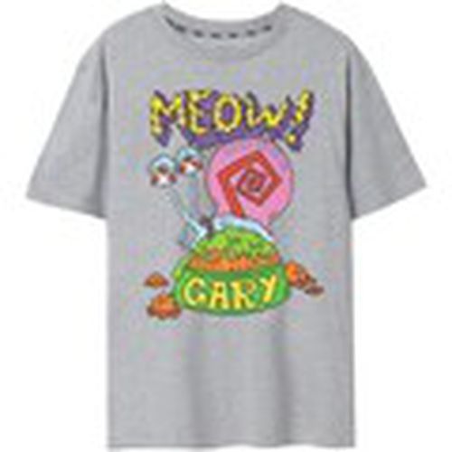 Camiseta manga larga Meow para hombre - Spongebob Squarepants - Modalova