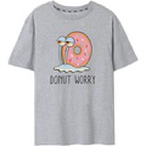 Camiseta manga larga Donut Worry para mujer - Spongebob Squarepants - Modalova
