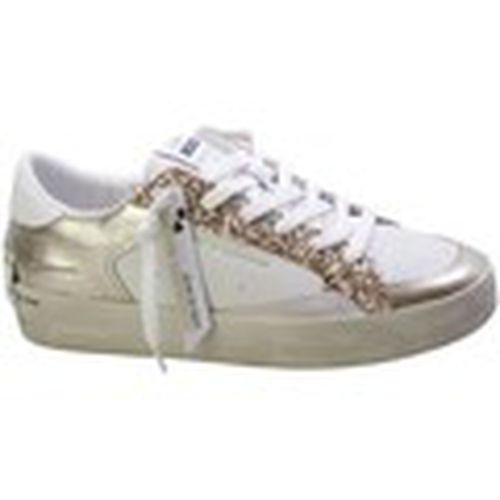 Zapatillas Sneakers Donna Bianco/Oro Sk8 Deluxe27107pp6 para mujer - Crime London - Modalova