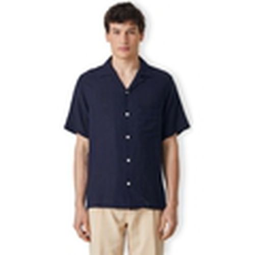 Camisa manga larga Grain Shirt - Navy para hombre - Portuguese Flannel - Modalova