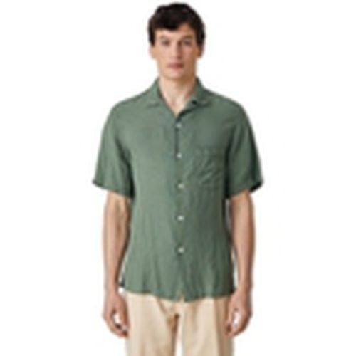Camisa manga larga Linen Camp Collar Shirt - Dry Green para hombre - Portuguese Flannel - Modalova