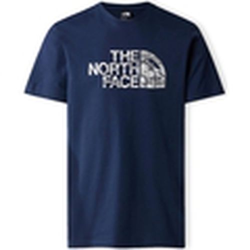 Tops y Camisetas Woodcut Dome T-Shirt - Summit Navy para hombre - The North Face - Modalova