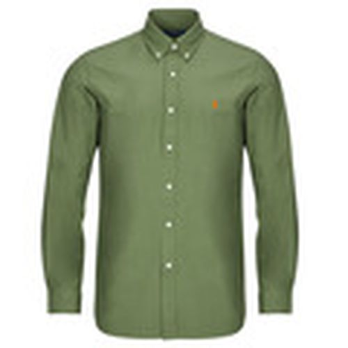 Camisa manga larga CHEMISE AJUSTEE EN POPLINE DE COTON COL BOUTONNE para hombre - Polo Ralph Lauren - Modalova