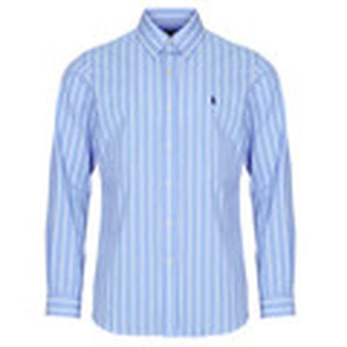 Camisa manga larga CHEMISE COUPE DROITE EN POPLINE DE COTON COL BOUTONNE para hombre - Polo Ralph Lauren - Modalova