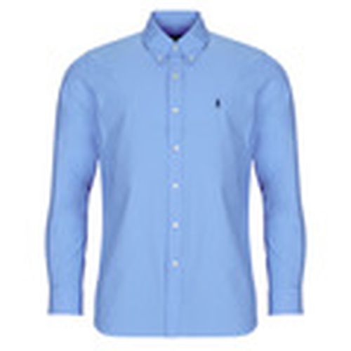 Camisa manga larga CHEMISE COUPE DROITE EN POPLINE DE COTON COL BOUTONNE para hombre - Polo Ralph Lauren - Modalova