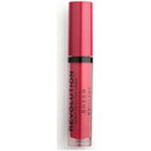 Gloss Sheer Brilliant Lip Gloss - 141 Rouge para mujer - Makeup Revolution - Modalova