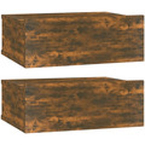 Mesas de comedor Mesita de noche flotante 2 uds madera roble ahumado 40x30x15cm para - Maison D'home - Modalova