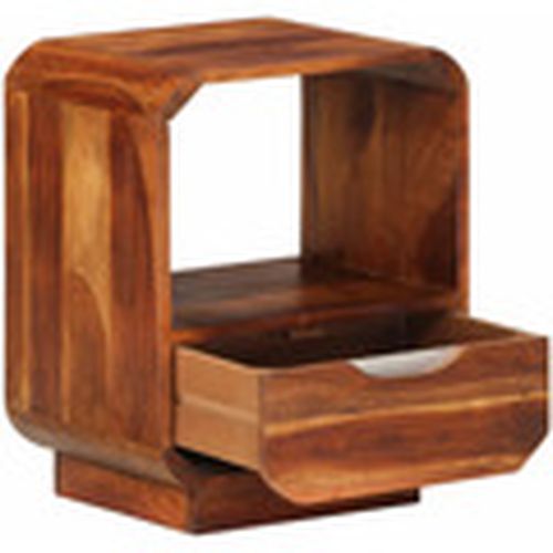 Mesas de comedor Mesita de noche con cajón madera maciza de sheesham 40x30x50 para - Maison D'home - Modalova