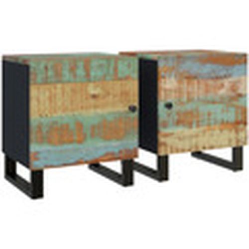 Mesas de comedor Mesitas de noche 2 uds de madera maciza reciclada 40x33x46 cm para - Maison D'home - Modalova