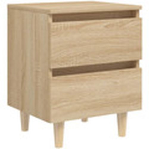 Mesas de comedor Mesita de noche patas madera maciza roble Sonoma 40x35x50 cm para - Maison D'home - Modalova