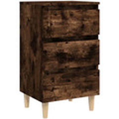 Mesas de comedor Mesita de noche patas madera maciza roble ahumado 40x35x69 cm para - Maison D'home - Modalova
