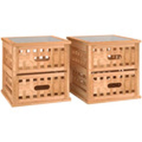 Mesas de comedor Mesitas de noche 2 uds madera maciza de nogal 34x34x34 cm para - Maison D'home - Modalova