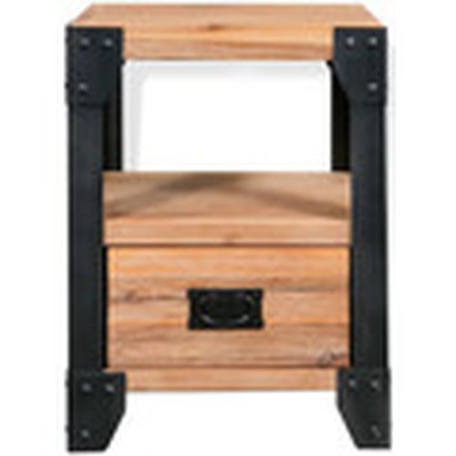 Mesas de comedor Mesita de noche de madera maciza acacia y acero 40x30x54 cm para - Maison D'home - Modalova