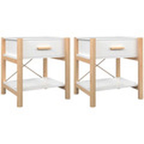 Mesas de comedor Mesitas de noche 2 uds madera contrachapada blanco 42x38x45 cm para - Maison D'home - Modalova