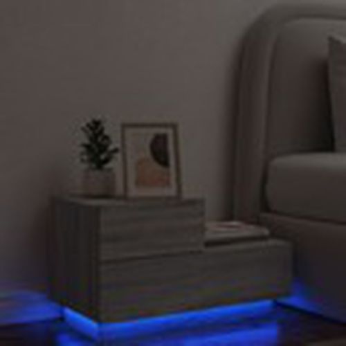 Mesas de comedor Mesita de noche con luces LED Sonoma 70x36x40,5 cm para - Maison D'home - Modalova