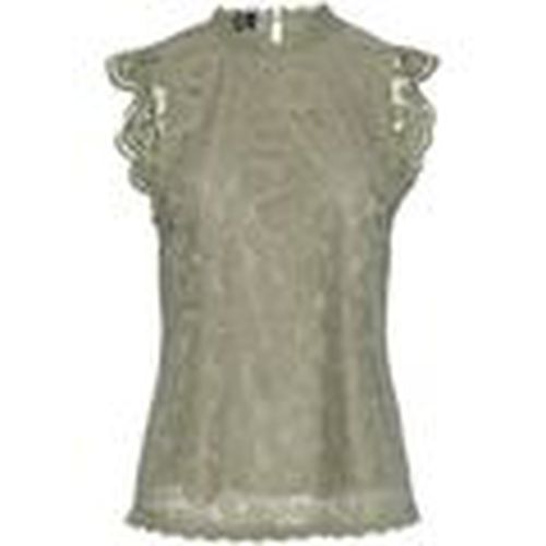 Camiseta tirantes 17120454 OLLINE-TEA GREEN para mujer - Pieces - Modalova
