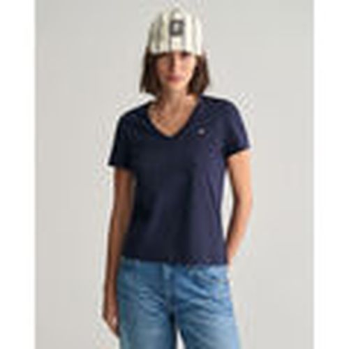 Tops y Camisetas Camiseta con escudo y cuello en V para mujer - Gant - Modalova