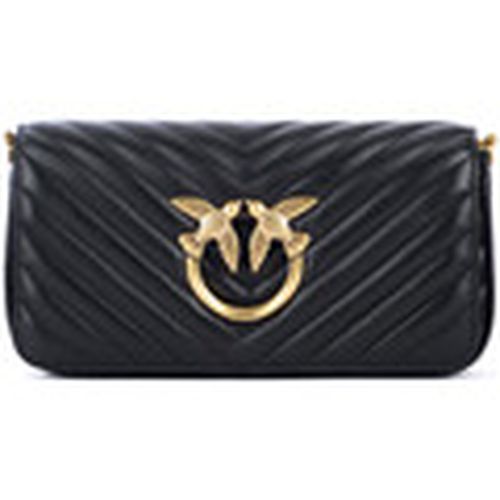 Bolso Bolsa Mini Love Bag Click Baguette de piel acolchada para mujer - Pinko - Modalova