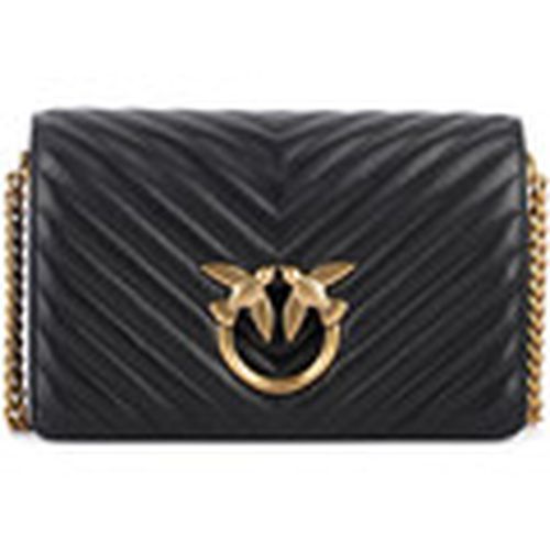 Bolso Bolso Classic Love Bag Click de cuero acolchado negro para mujer - Pinko - Modalova