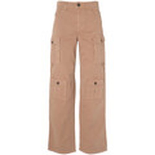 Pantalones Pantalón cargo beige para mujer - Pinko - Modalova