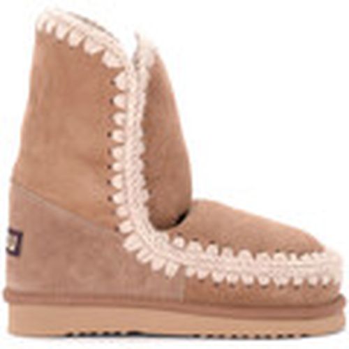 Boots Bota Eskimo 24 de piel de oveja doble cara marrón y para mujer - Mou - Modalova