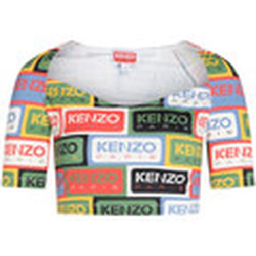 Blusa Crop Top con estampado multicolor para mujer - Kenzo - Modalova