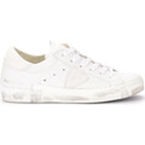 Deportivas Moda Zapatilla hombre Paris X en cuero blanco para hombre - Philippe Model - Modalova