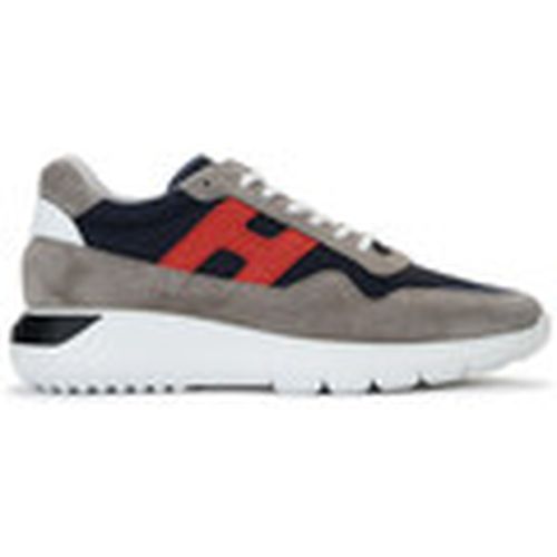 Deportivas Moda Zapatilla Interactive gris y azul para hombre - Hogan - Modalova