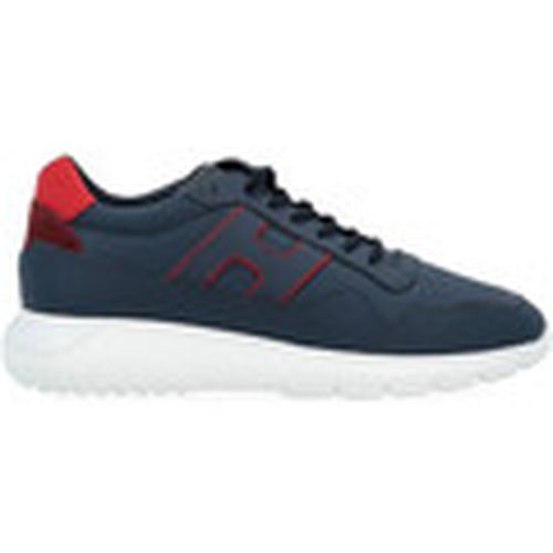 Deportivas Moda Zapatilla Interactive azul y rojo para hombre - Hogan - Modalova