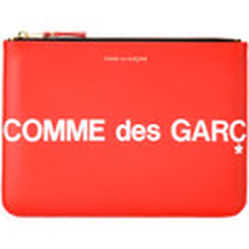 Cartera Sobre Comme Des Garçons Wallet Huge Logo en piel roja para mujer - Comme Des Garcons - Modalova