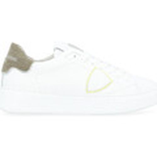 Deportivas Moda Zapatilla Templo blanco y vaquero verde para mujer - Philippe Model - Modalova