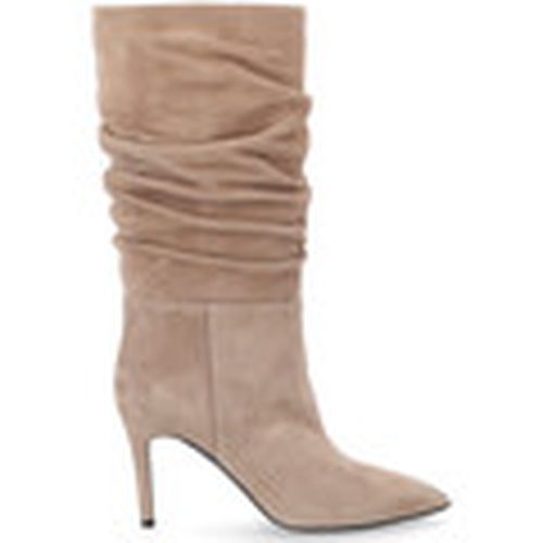 Botas Bota de ante rizado beige para mujer - Via Roma 15 - Modalova