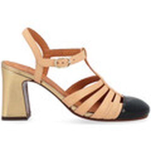 Sandalias Zapato de tacón Mekong beige y negro para mujer - Chie Mihara - Modalova