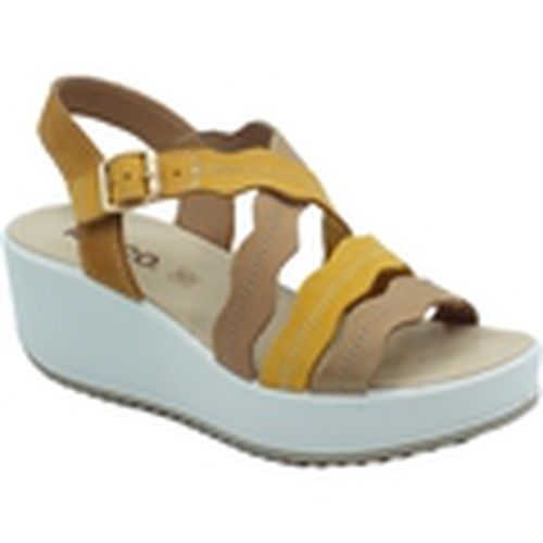 Sandalias 5668533 Nabuk Liscio Giallo para mujer - IgI&CO - Modalova