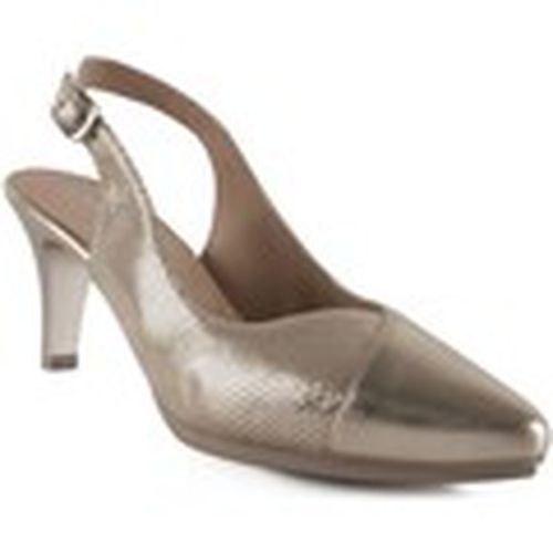 Zapatos de tacón Salones Destalonados dorados de piel by para mujer - Chamby - Modalova