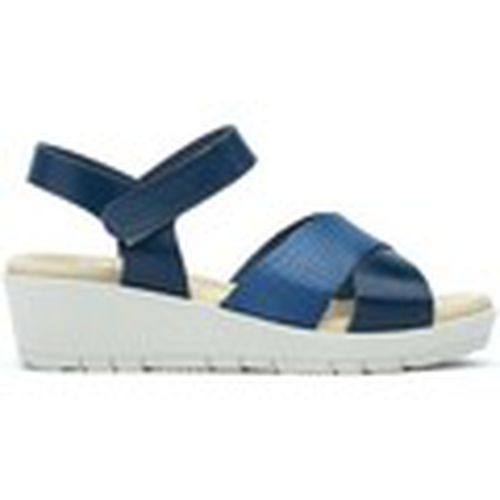 Sandalias Sandalias de mujer azules de piel con cuña by CBP para mujer - Cbp - Conbuenpie - Modalova