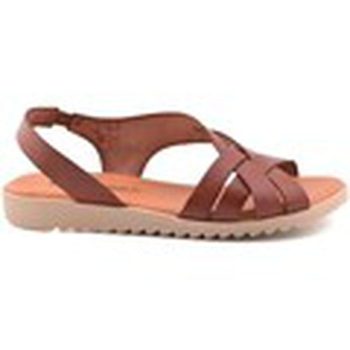 Sandalias Sandalias de mujer marrones planas de piel by para mujer - Blusandal - Modalova