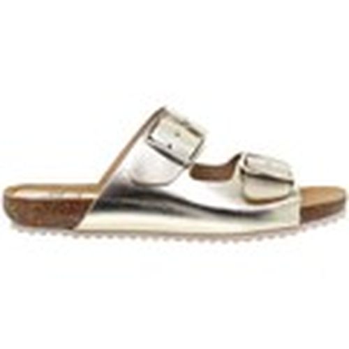 Sandalias Sandalias Bio de piel dorada metalizada para mujer - Blusandal - Modalova